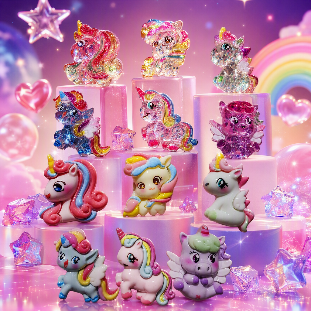 Colorful unicorn jewelry, creative, personalized, fashionable and cute birthday gifts for children and girls, decorative accessories Specification image