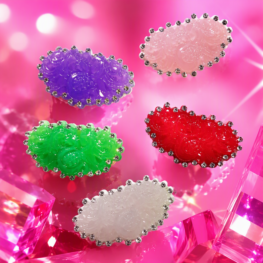 Shiny colorful diamond-encrusted hair clips, fashionable and versatile hair accessories, hairstyle decoration, hair clips, hair accessories for women Specification image
