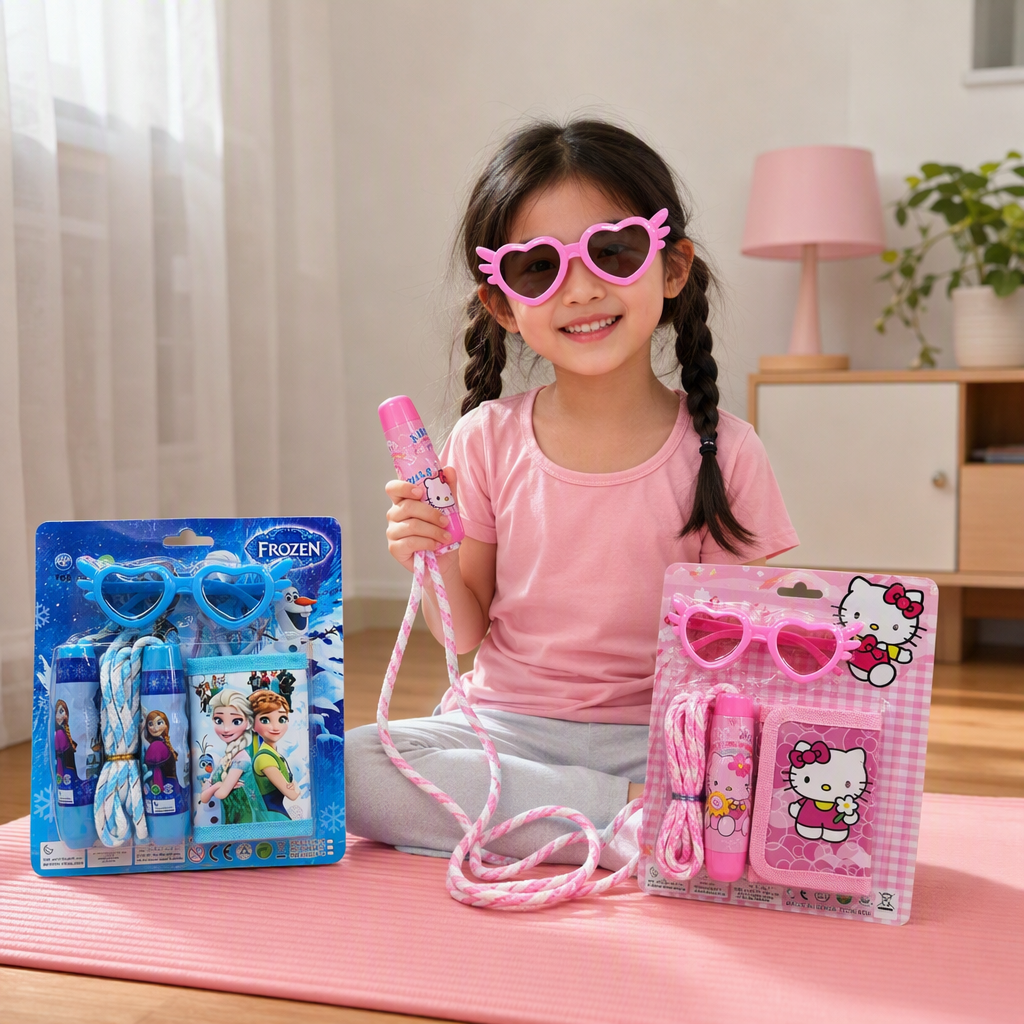 New children's cartoon skipping rope, a cute little toy for primary school students' sports, fitness and intelligence details Picture