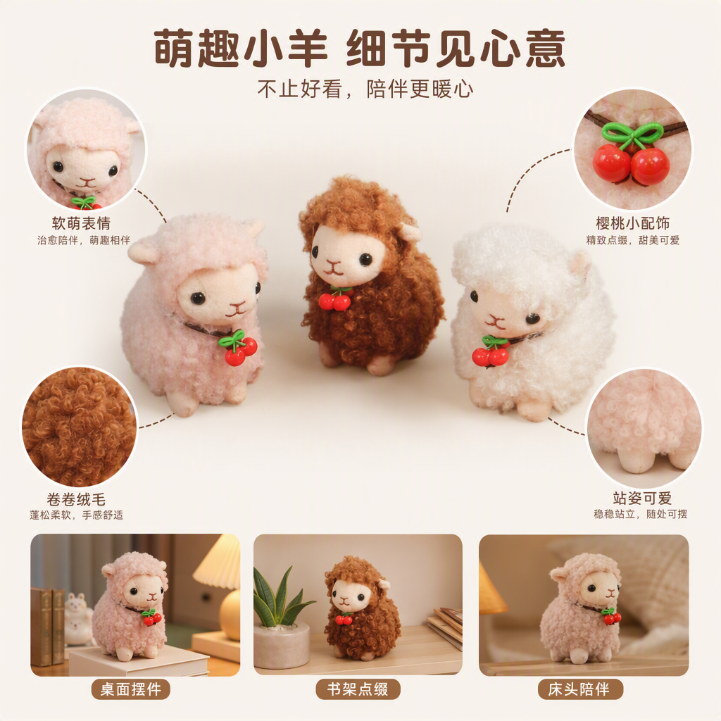Peluche oveja muñeca divertido peluche muñeca colgante regalo