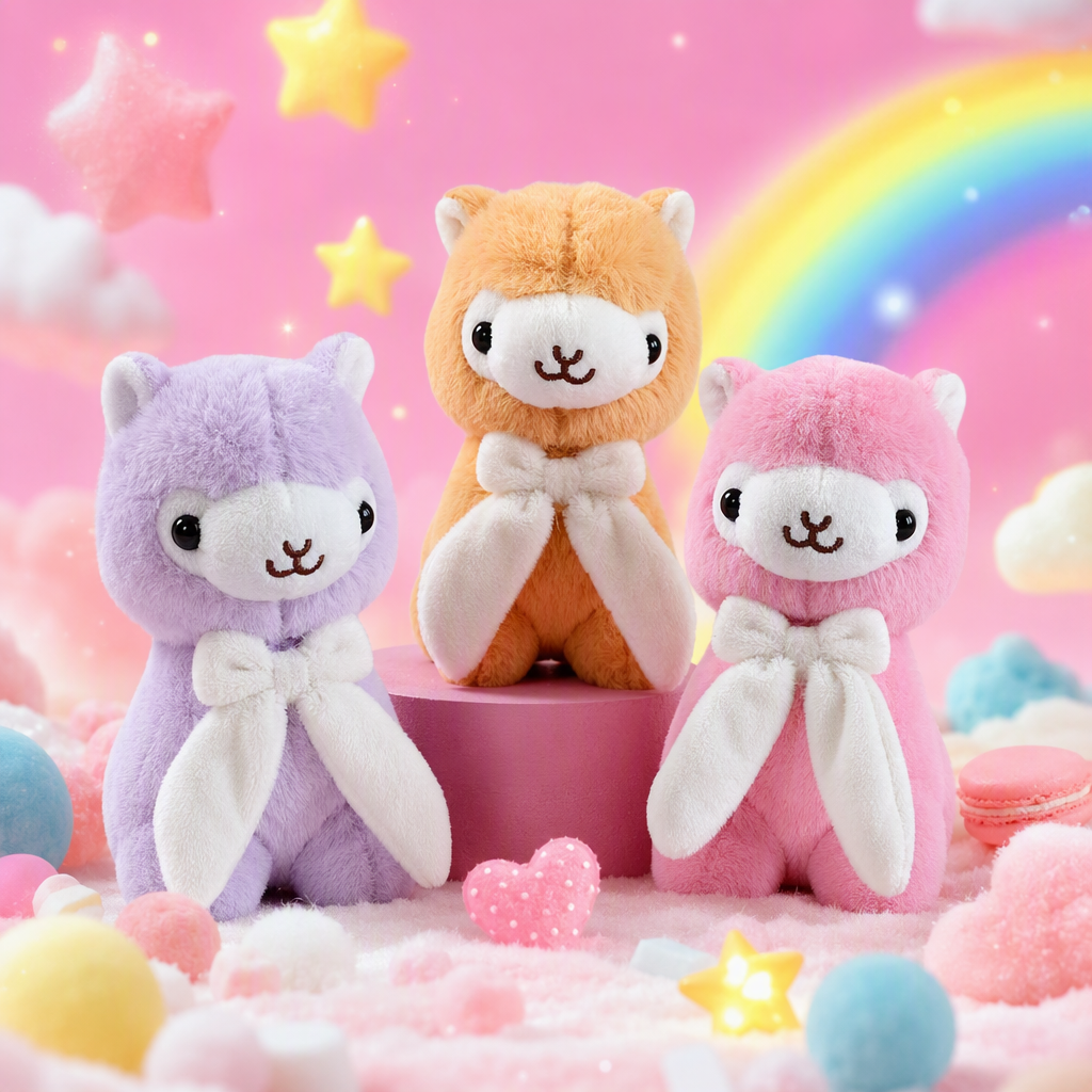 Colorido peluche alpaca muñeca lindo niño juguete regalo colgante Specification image