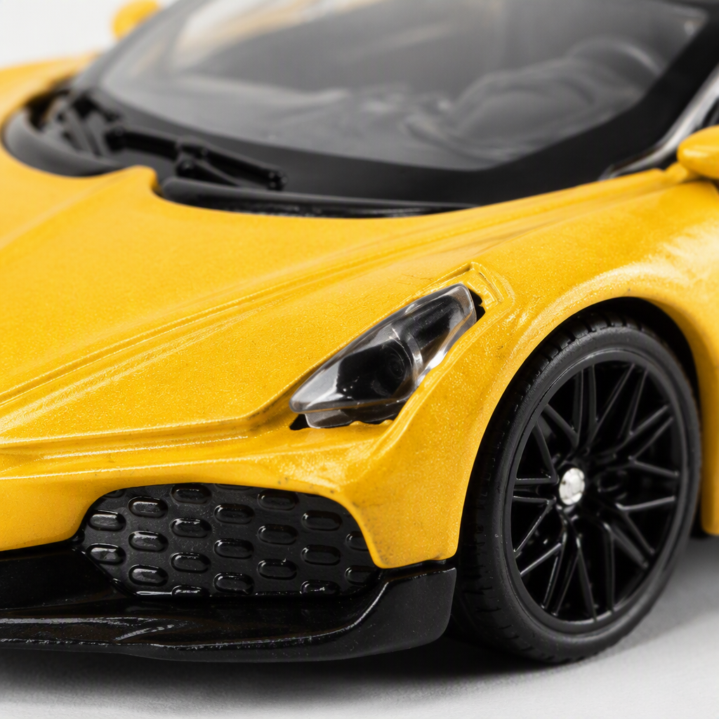 Officially authorized simulation alloy car model - Bugatti - Mistral [1:64 yellow] Specification image