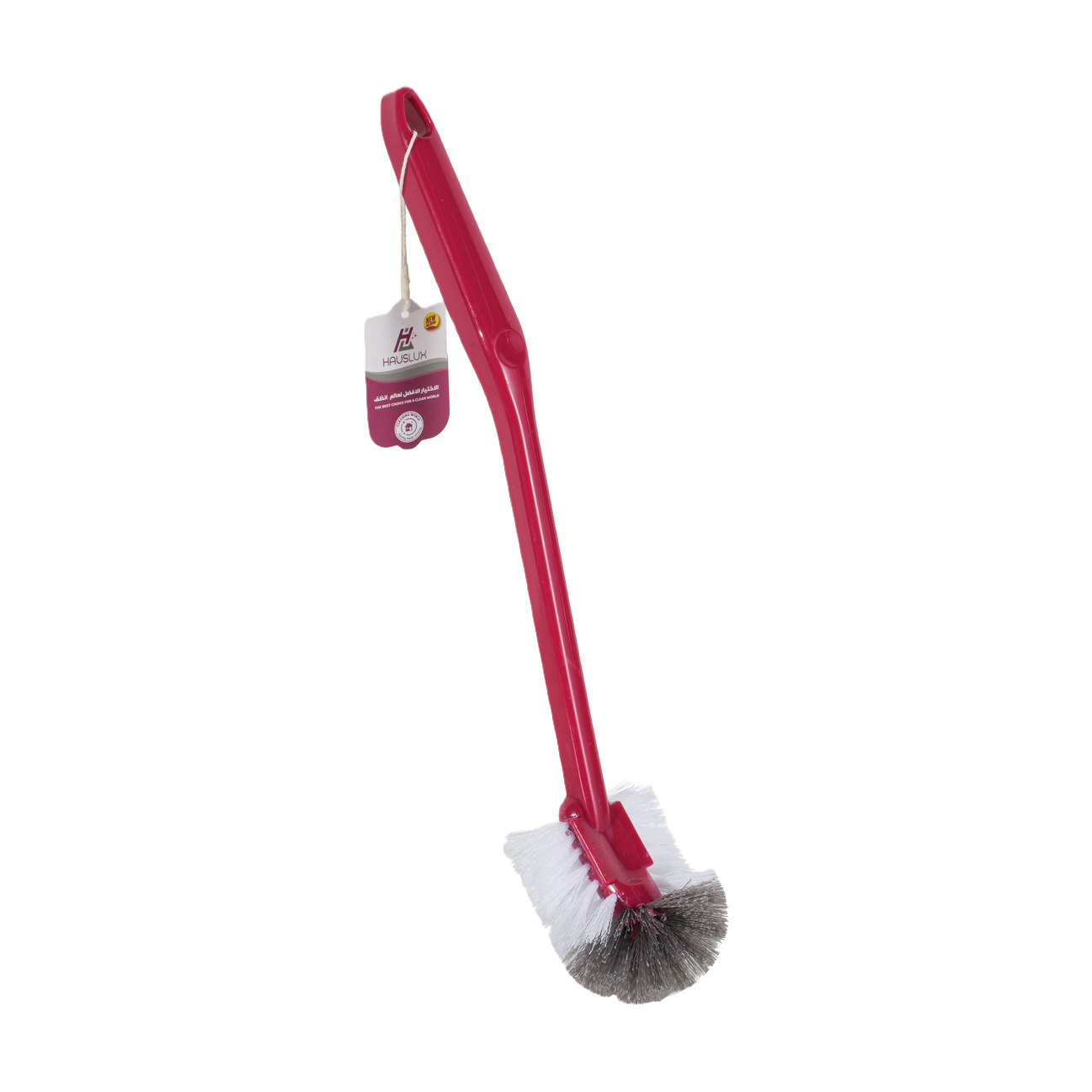 Multi-functional long-handled brush, red handle cleaning brush, kitchen car wash brush, household cleaning tool Item Picture