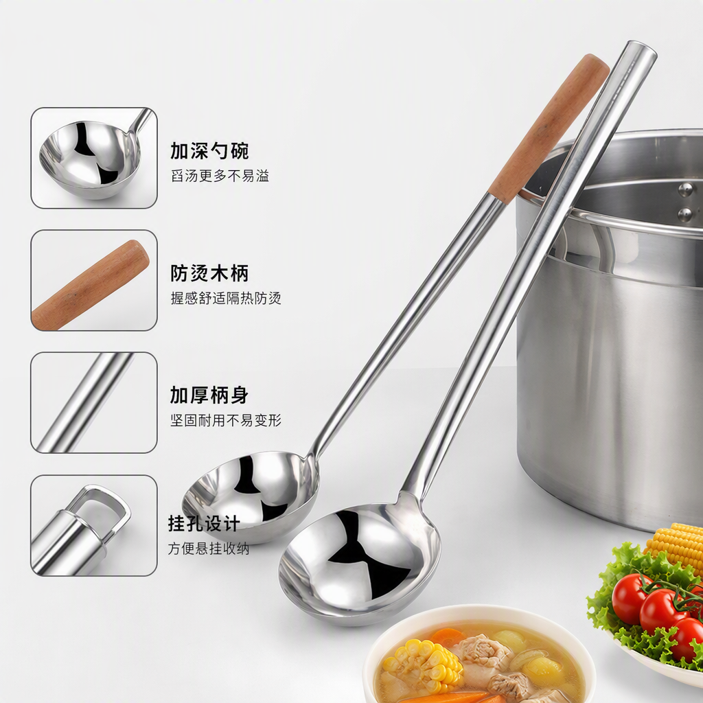 Stainless steel Mingyin kettle, multi-functional pot, household kitchen hot water kettle, durable and heat-resistant, suitable for making soup and porridge Specification image