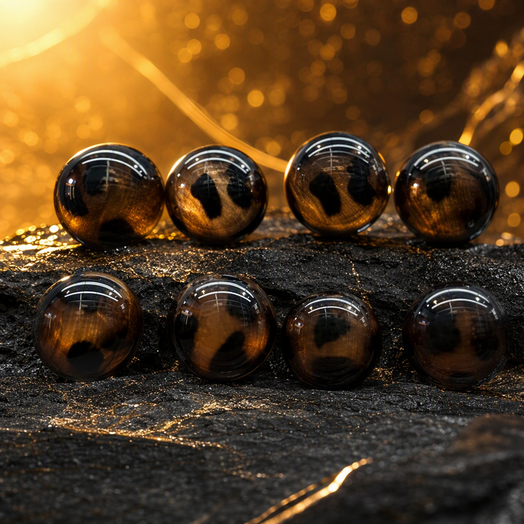 Fashionable leopard print round button-decorated clothes, pants, bags and accessories, trendy and versatile DIY handcrafted accessories Specification image