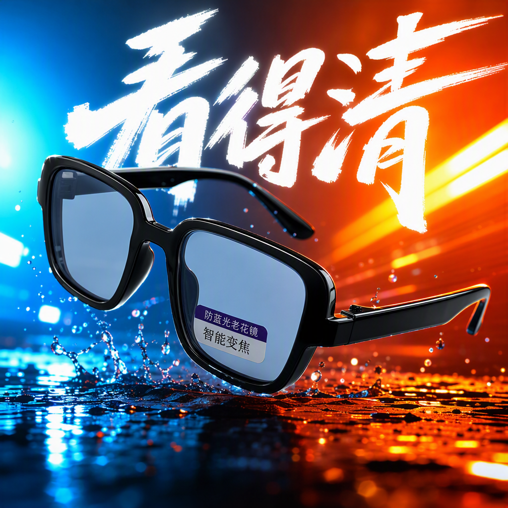 Fashionable and lightweight metal-framed glasses for both men and women, high-definition, anti-fatigue and comfortable fitting style Application Scenario