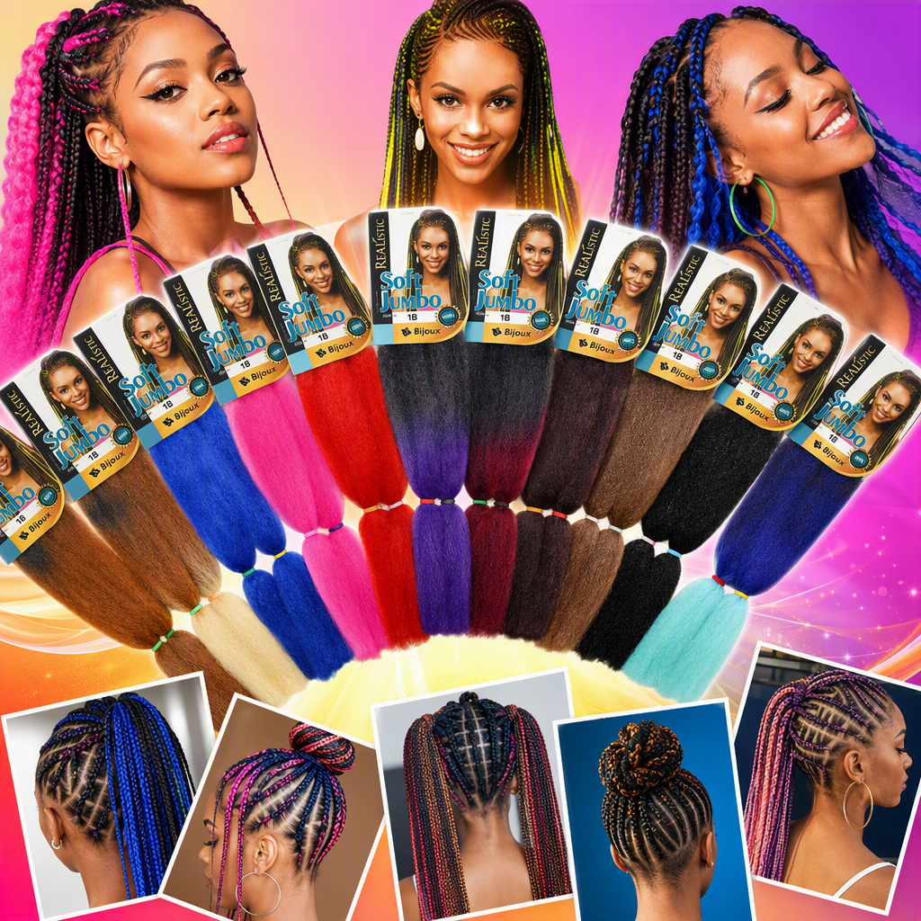 Colorful wigs, braids, fashionable and versatile hair accessories, Korean-style braided hair accessories for women, and dazzling hair bundles Specification image