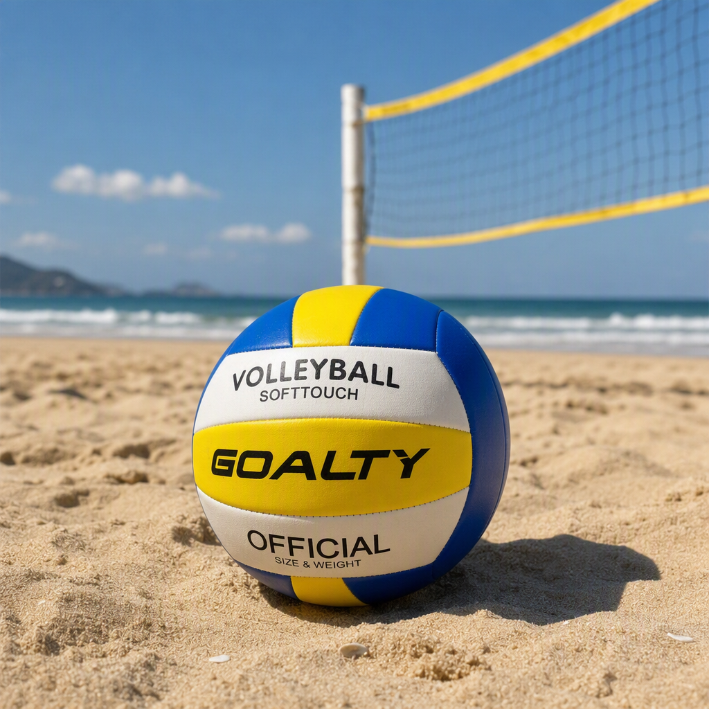 Special offer on blue, yellow and white color-matched, wear-resistant and durable adult and children's volleyball for professional volleyball competitions and training details Picture