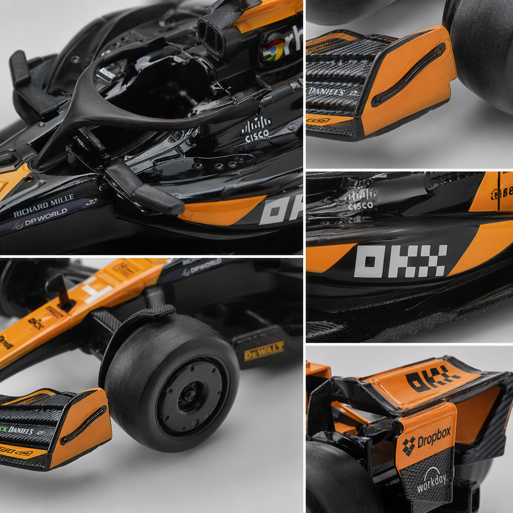 رخصة رسمية لمحاكاة نموذج سيارة سبائك -سباق كارين F1 [1:43 البرتقالية] Specification image