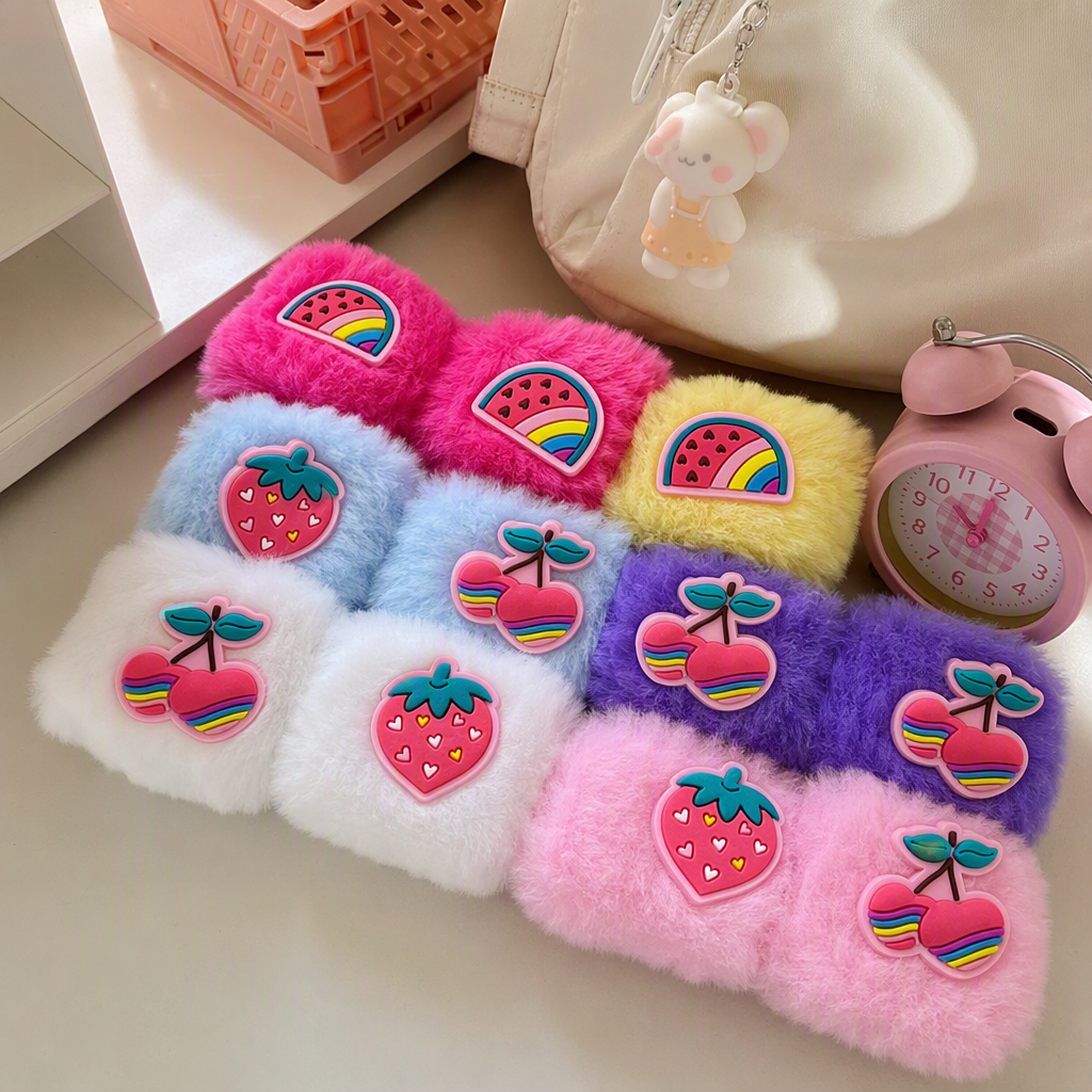 彩色毛绒发圈套装产品图