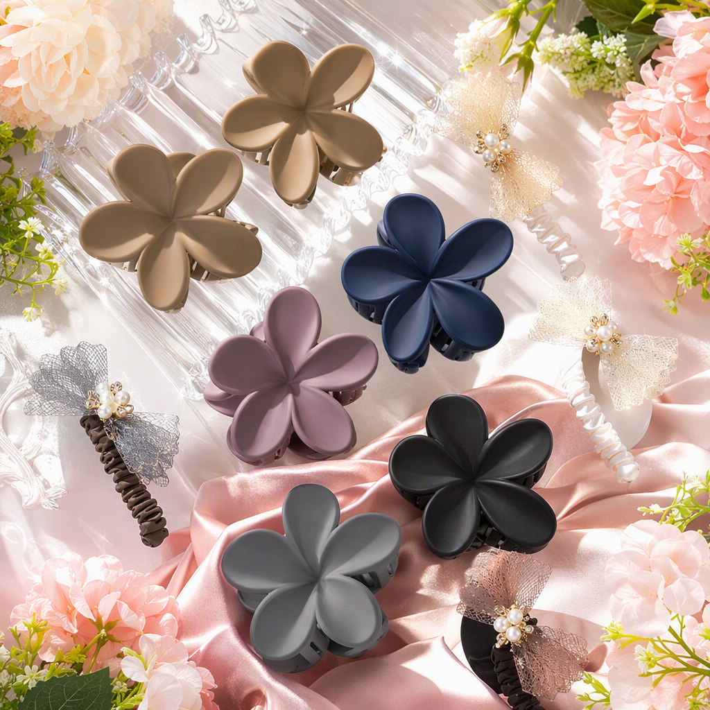 Fashionable hair clips and headwear, simple and versatile hair clips, hair accessories, cute hair accessories for girls, hair accessory parts Application Scenario