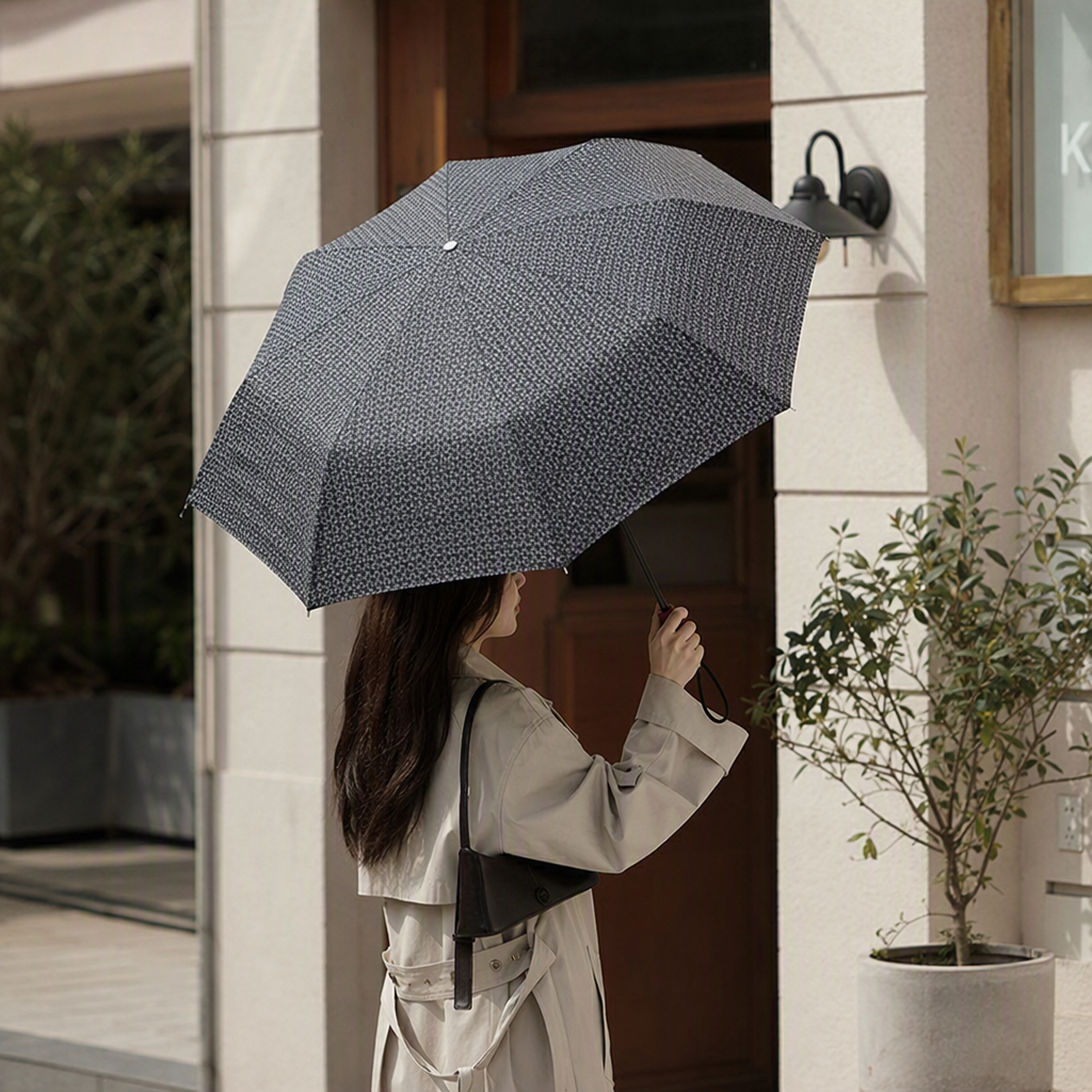 Multifunctional windshade anti-lluvia paraguas portátil ligero y duradero sol y lluvia paraguas de doble uso para días soleados protección solar Item Picture