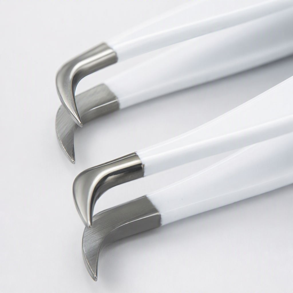 navina stainless steel tweezers PT-7, white packaging, rainbow-colored decoration, fine beauty tools, durable and meticulous for holding Application Scenario