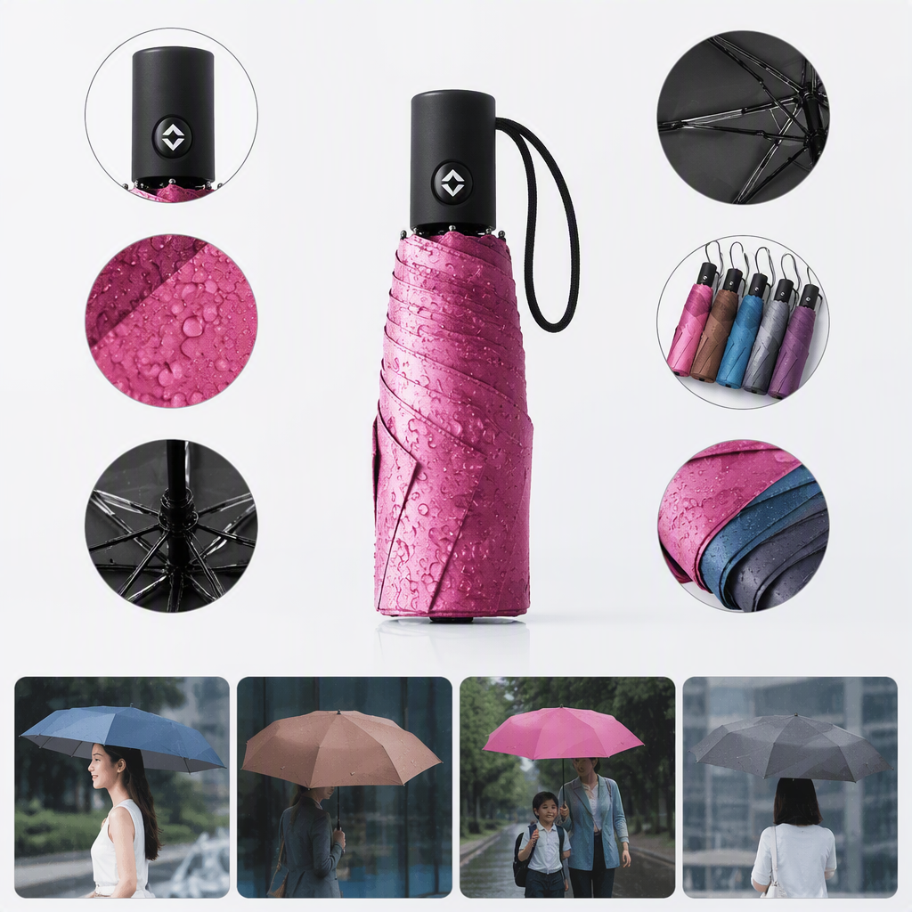 防风防雨遮阳伞轻巧便携耐用适合户外旅行雨天必备款