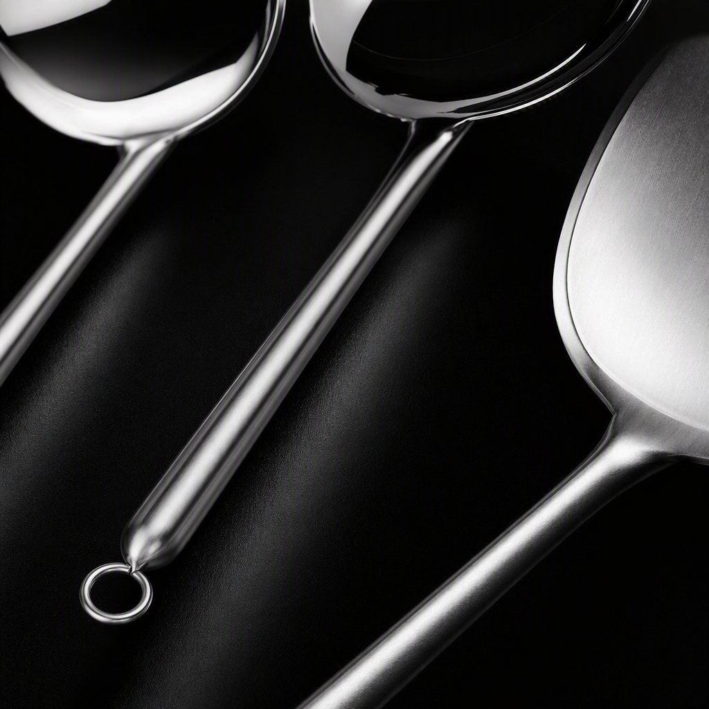 Multi-functional stainless steel spoons and spoons, household tableware, kitchen seasoning spoons, practical tableware set Specification image