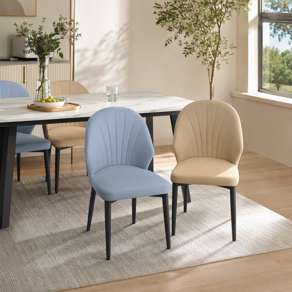 Modern and simple fabric sofa set for living room furniture, available in multiple colors for both three-seater and two-seater, comfortable and durable
