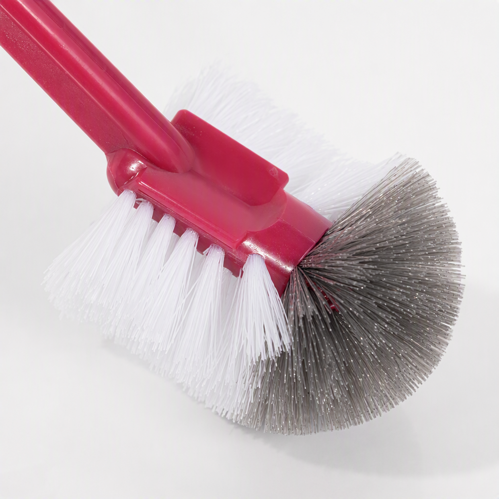 Multi-functional long-handled brush, red handle cleaning brush, kitchen car wash brush, household cleaning tool Application Scenario