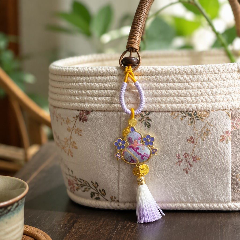 Colorful gourd pendants, handcrafted and creative home decoration pendants, festival gift pendants, versatile styles details Picture