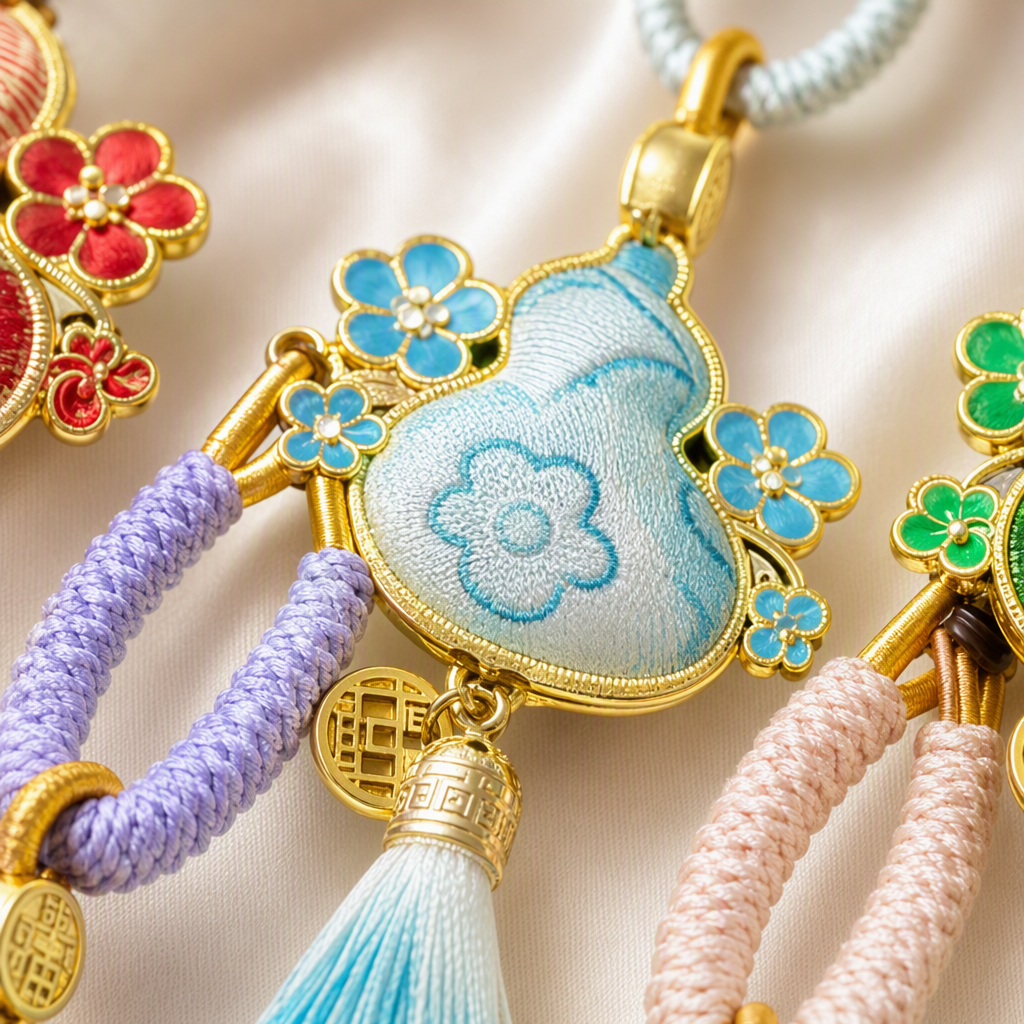 Colorful gourd pendants, handcrafted and creative home decoration pendants, festival gift pendants, versatile styles Application Scenario
