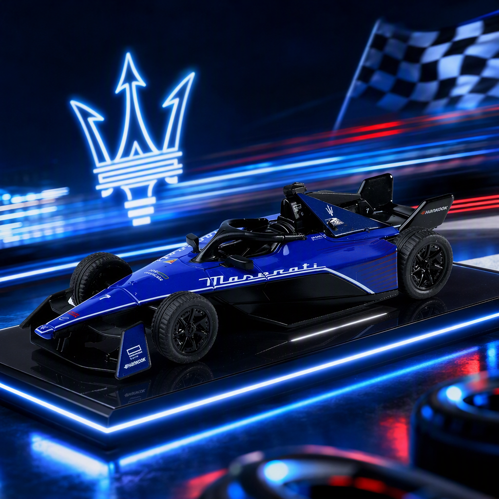 Officially authorized simulation alloy car model - Maserati FORMULA [1:43 blue]