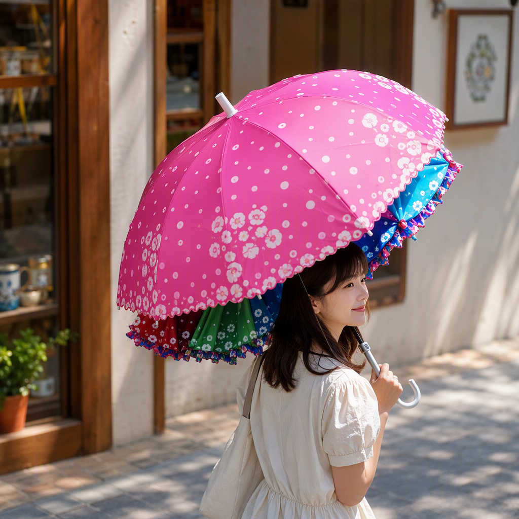 This multi-functional windproof, sunshade and umbrella is lightweight, durable and suitable for both weather and rain. It is a fashionable folding umbrella that can be used by both men and women