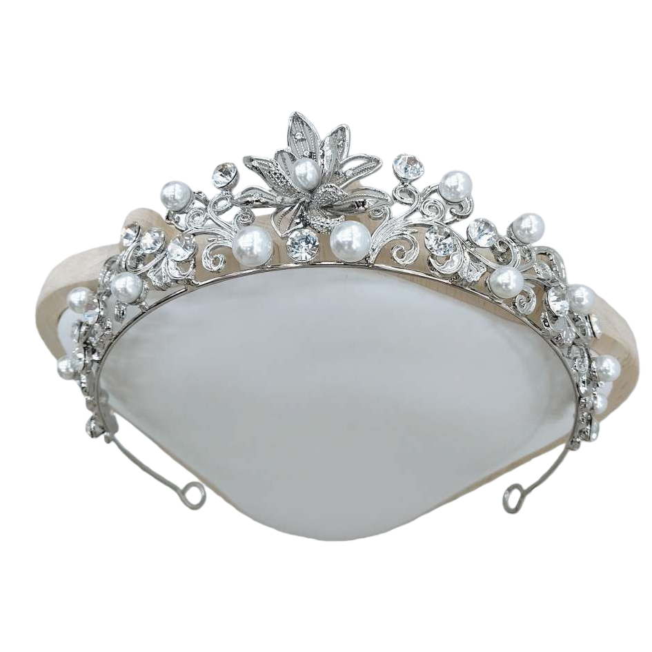 اللؤلؤ الكريستال الفضي، والشعر المميز للزفاف Item Picture