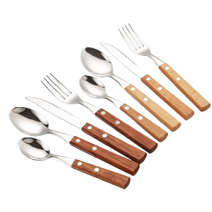 Stainless steel Western-style knife, fork and spoon set, family tableware, Western-style restaurant tableware and table supplies combination Specification image