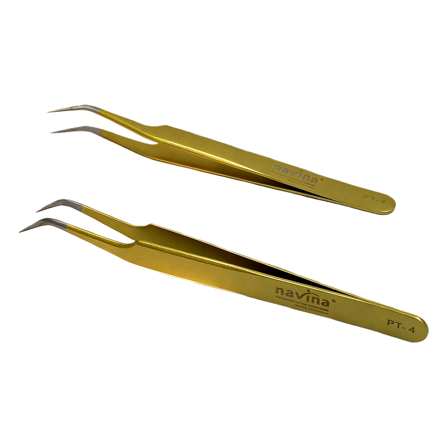 Pinzas de precisión de oro profesional pinzas delicadas pinzas de belleza herramientas de maquillaje de cejas de alta calidad duraderas portátiles Item Picture
