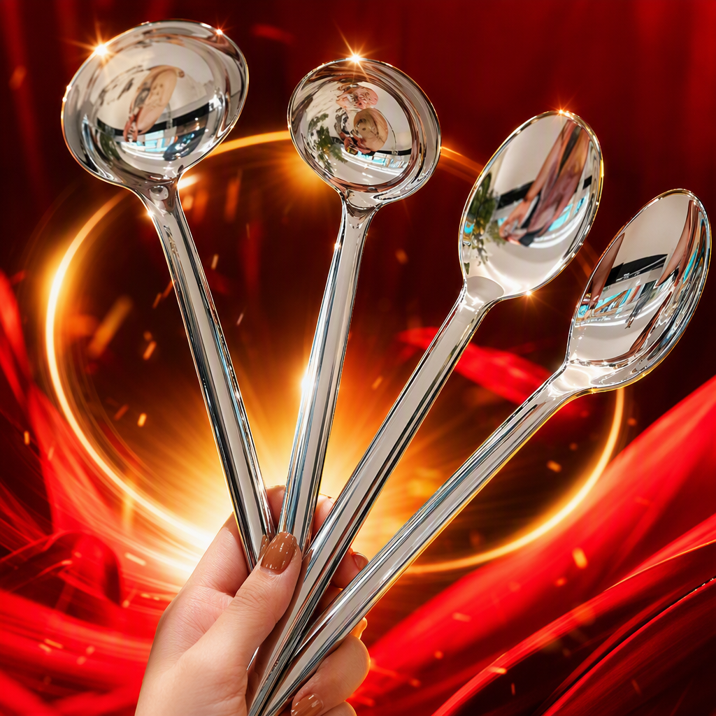 Multi-functional stainless steel spoons and spoons, household tableware, kitchen soup and seasoning spoons, restaurant table supplies