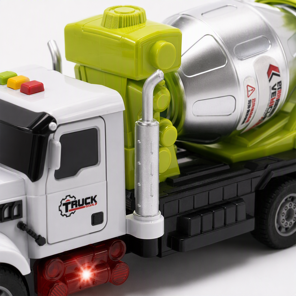 Colorful sound and light engineering vehicle, children's toy electric model, green and yellow light and sound effects adjustable, children's educational toy Application Scenario