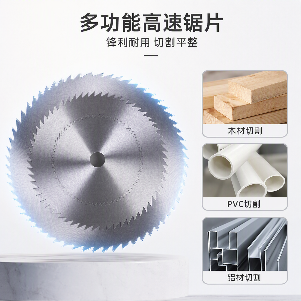Multi-functional machine saw blades, metal woodworking cutting tools, durable and efficient industrial-grade accessories, suitable for a variety of equipment Specification image
