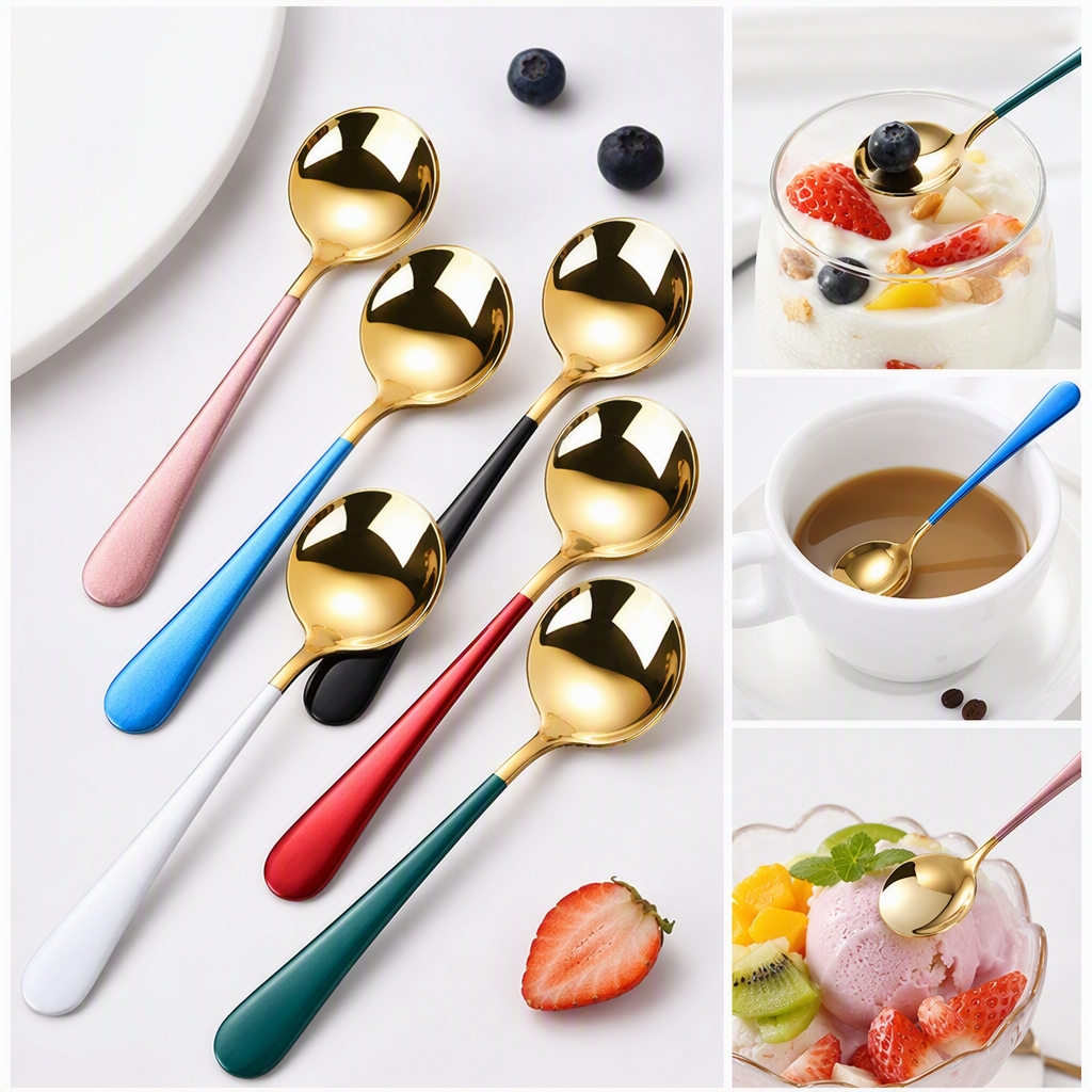 Multi-functional stainless steel soup spoon, spoon, household tableware, kitchenware, practical spoon, essential for the dining table Application Scenario