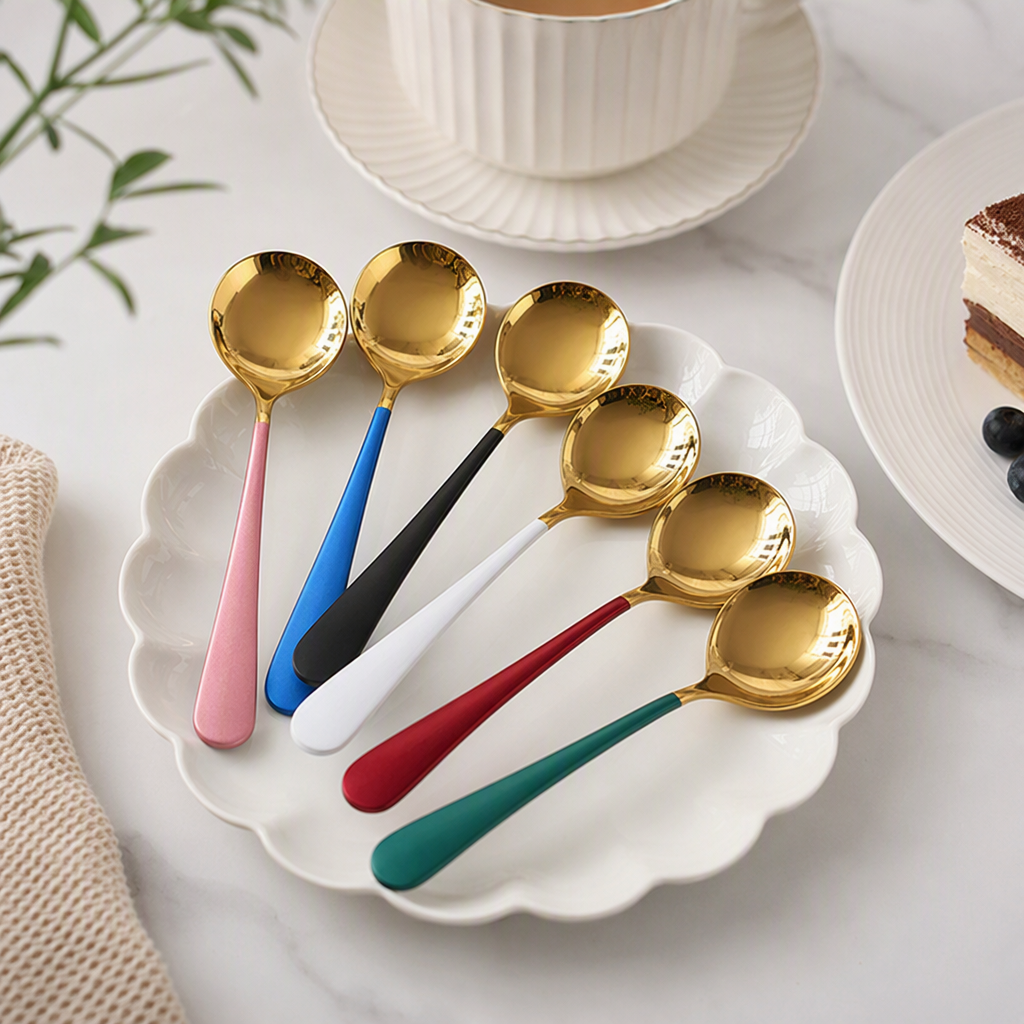 Multi-functional stainless steel soup spoon, spoon, household tableware, kitchenware, practical spoon, essential for the dining table