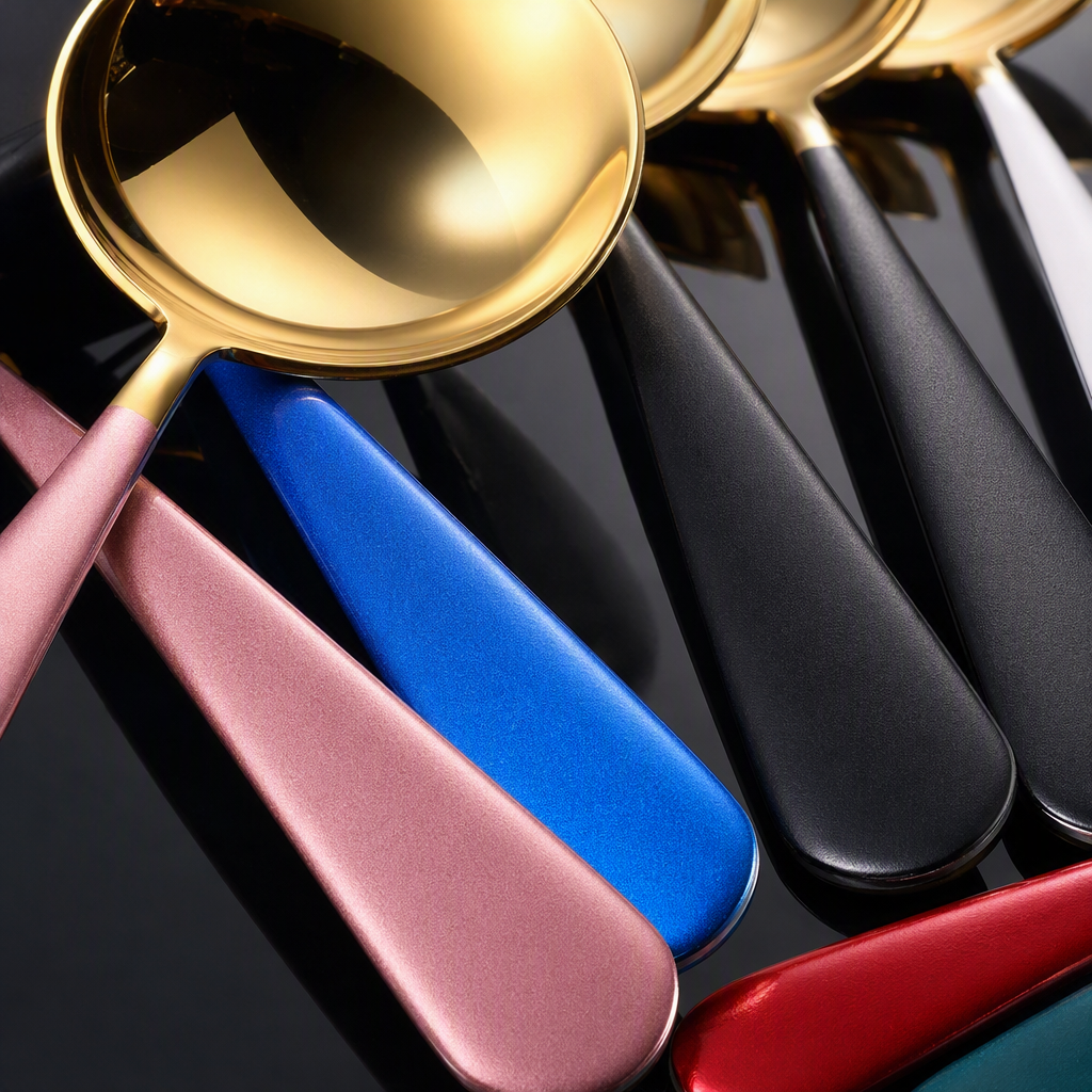 Multi-functional stainless steel soup spoon, spoon, household tableware, kitchenware, practical spoon, essential for the dining table Specification image