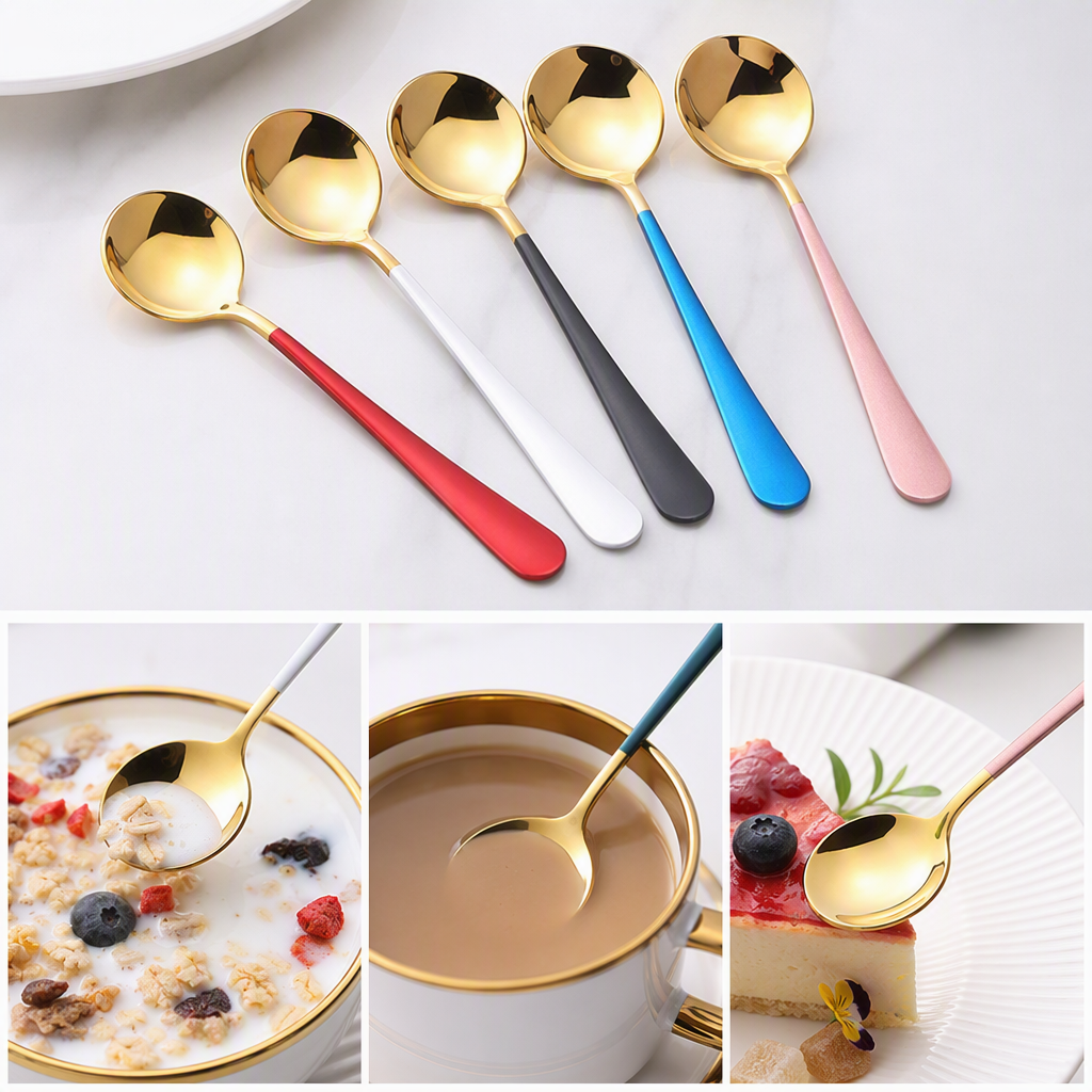 Multi-functional tableware set, knife, fork and spoon combination, portable family dining supplies, essential for dining tables Specification image