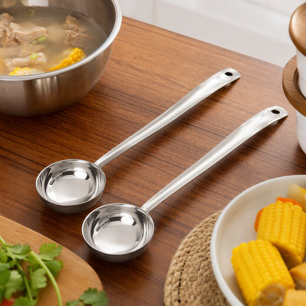 Multi-functional stainless steel spoons, cutlery, kitchenware, durable and practical household tableware set details Picture