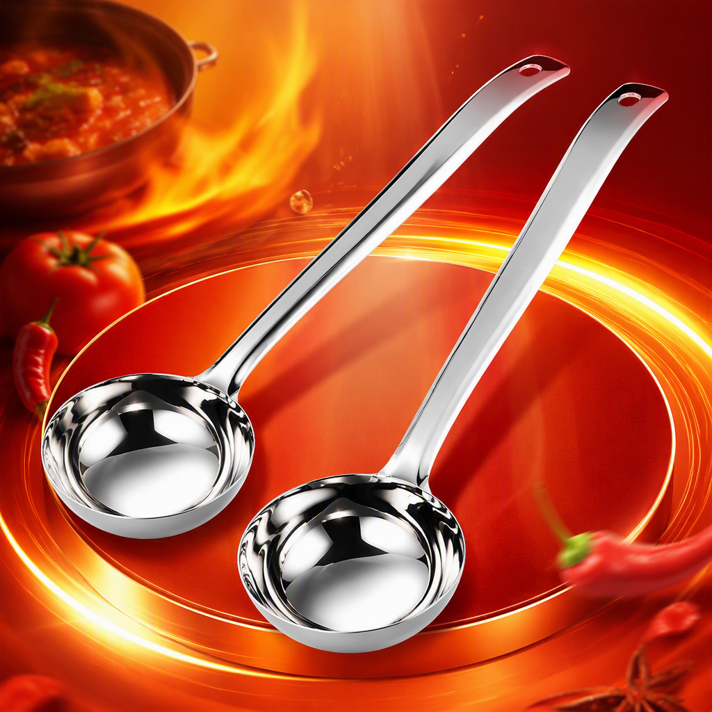 Multi-functional stainless steel spoons, cutlery, kitchenware, durable and practical household tableware set Specification image