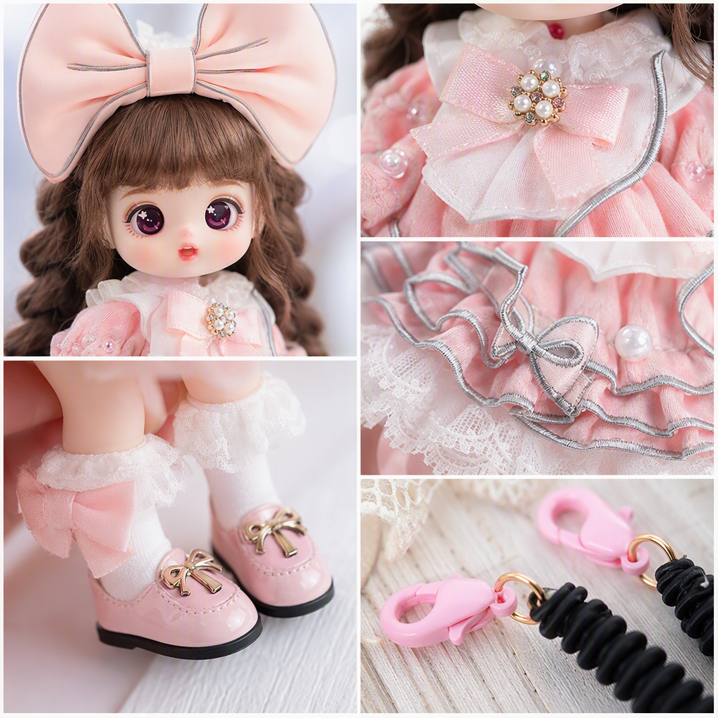 Cute and fun doll dolls, children's toys, handmade fabric dolls, accessories, gifts, collectibles, fun dolls details Picture