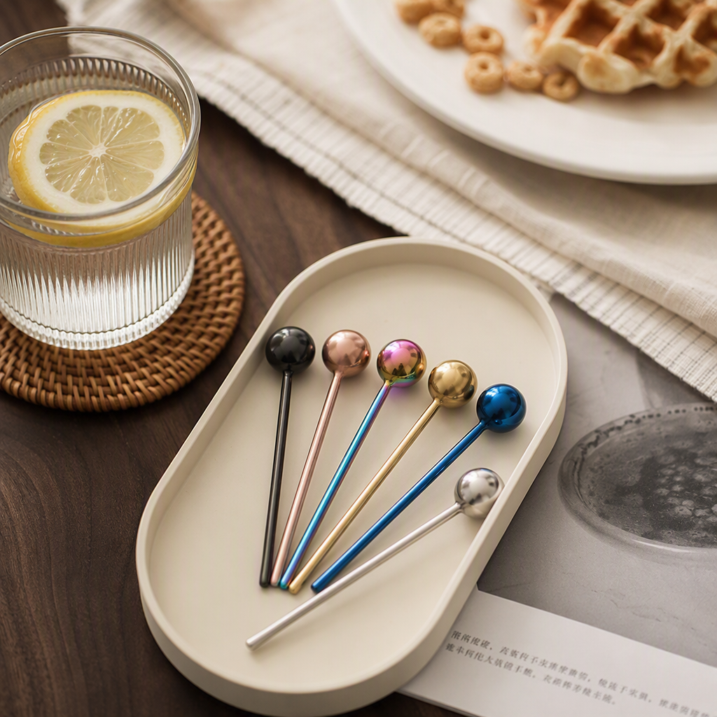 Multi-functional stainless steel spoons, cutlery, kitchenware and simple household tableware set