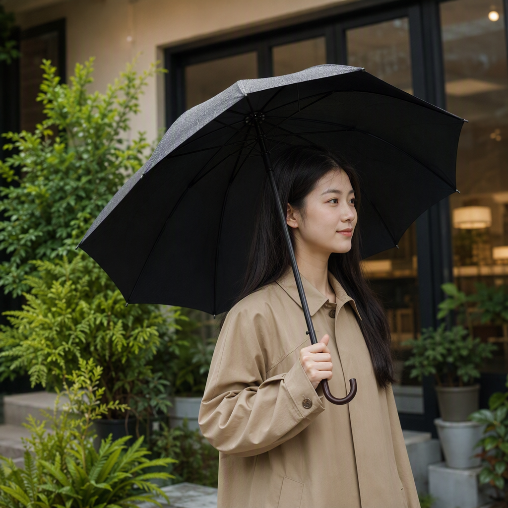 多功能防风遮阳防雨便携伞轻巧抗风晴雨两用雨具成人儿童款