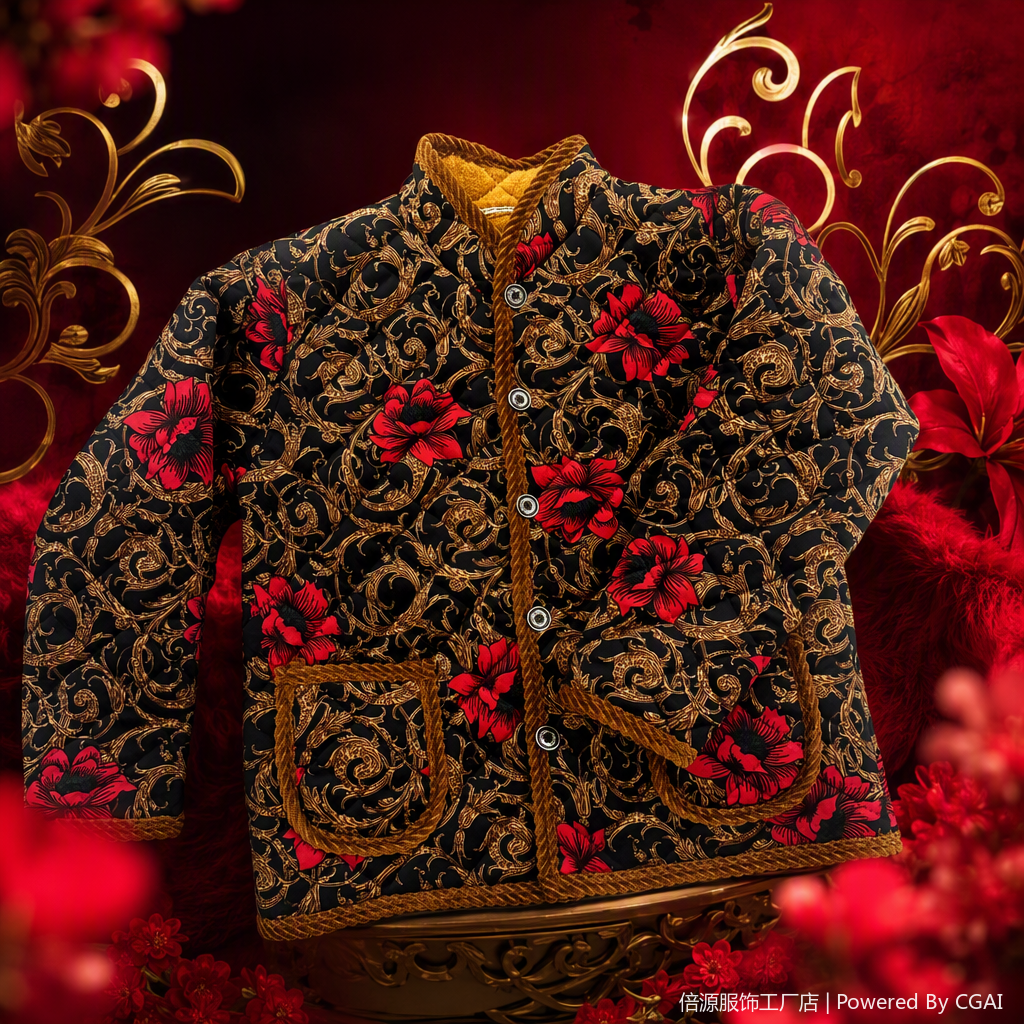 معطف سميك اللون البني معطف شتوية سميك Specification image