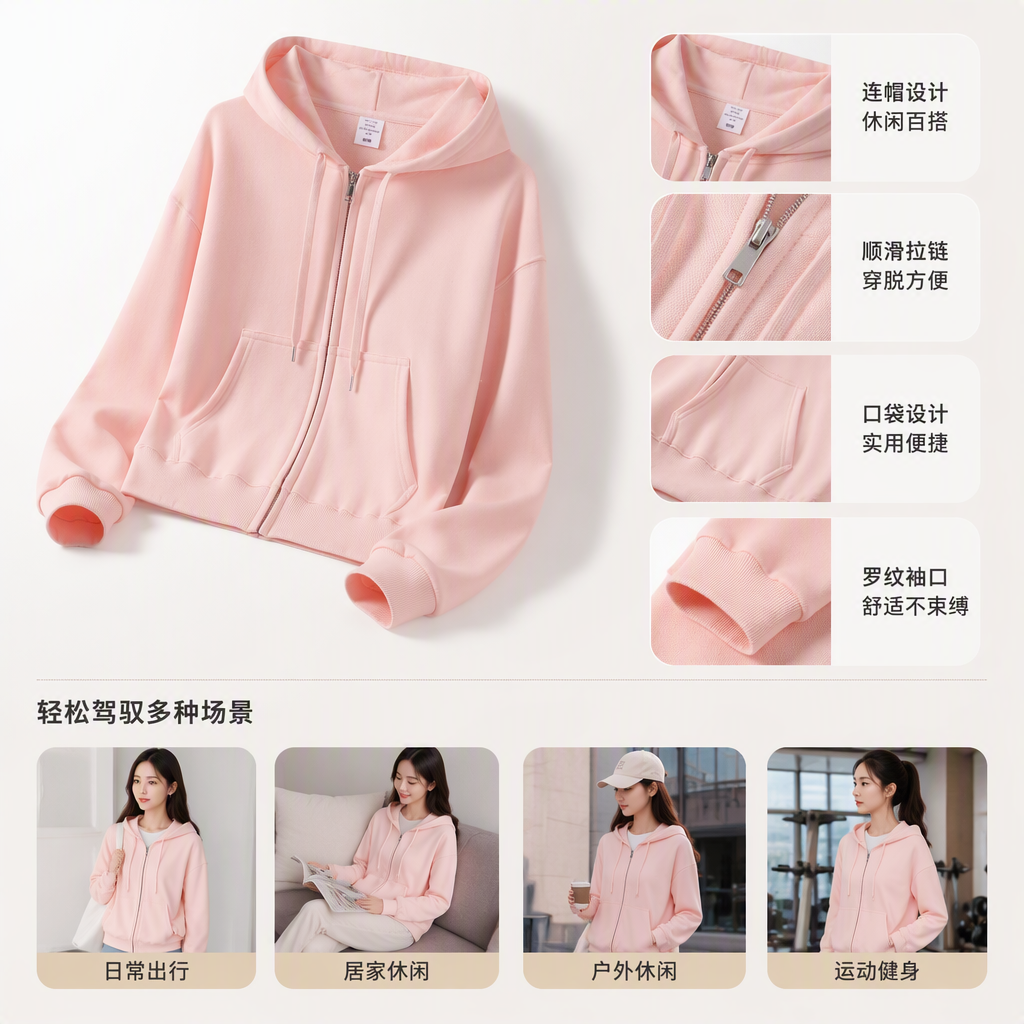 Fashionable and casual women's jacket, loose spring and autumn baseball jacket, versatile sporty coat, student trend style