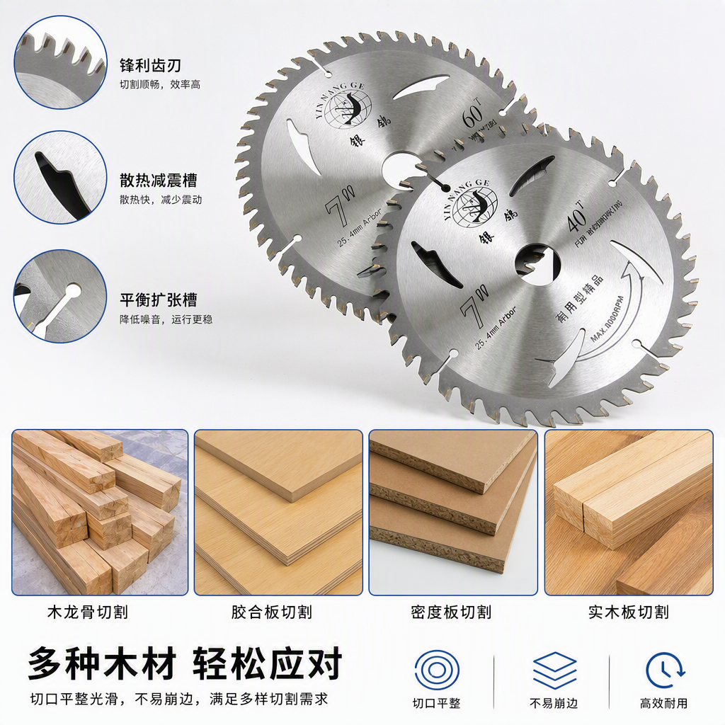 Multi-functional machine saw blades, metal woodworking cutting tools, durable and efficient industrial-grade accessories details Picture