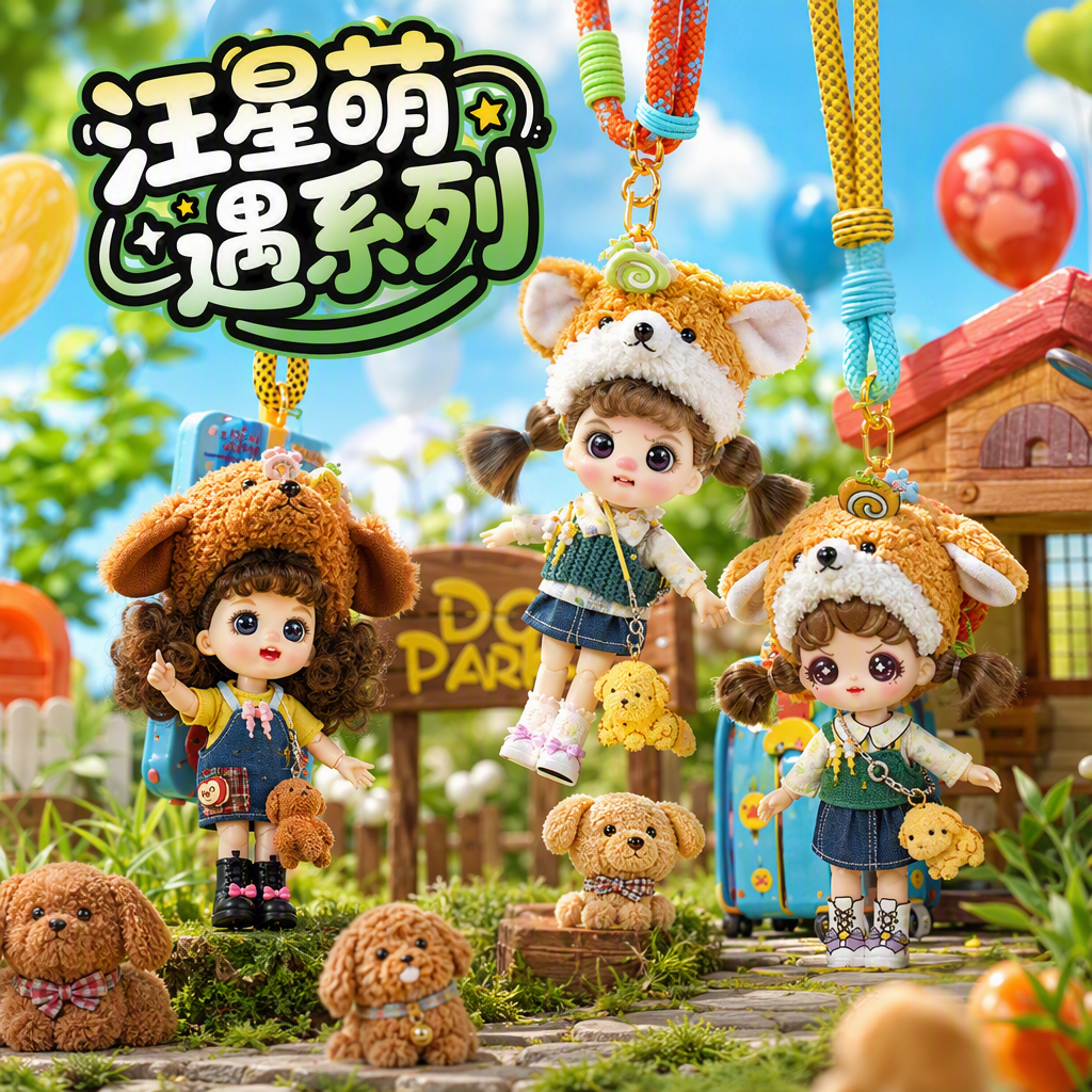 Cute plush fabric figurines, adorable cartoon dolls, decorative pendants, gifts, children's toys
