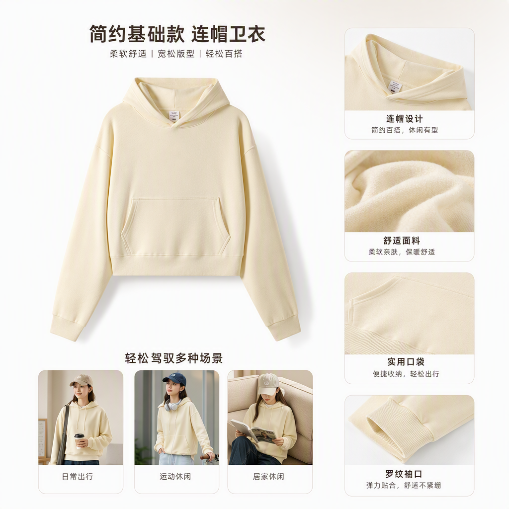 Comfortable and breathable sports sweatshirts for men and women, casual sports wear, spring and autumn sports jackets, trendy and versatile Item Picture