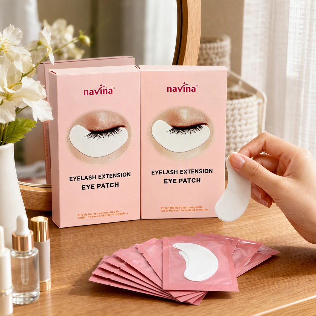 Pink eye patch caja de embalaje varios opcionales hidratación hidratación eye mask patch belleza cuidado de los ojos caja de regalo simple y elegante details Picture