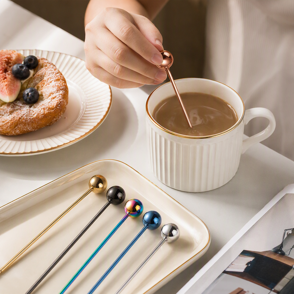 Multi-functional stainless steel spoons and spoons, kitchenware, household Western food spoons and spoons, tableware