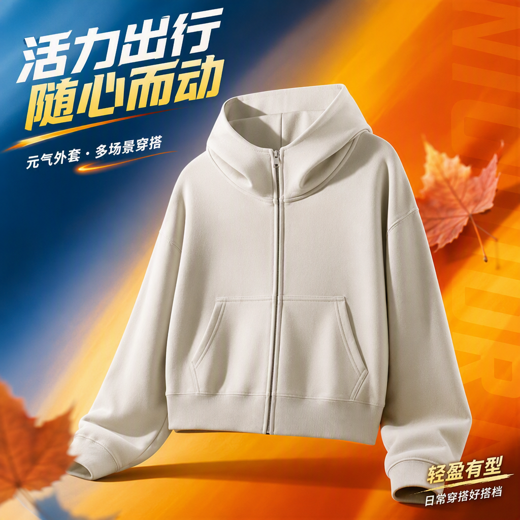 进口时尚休闲卫衣男女宽松百搭秋季新款潮流舒适运动服装