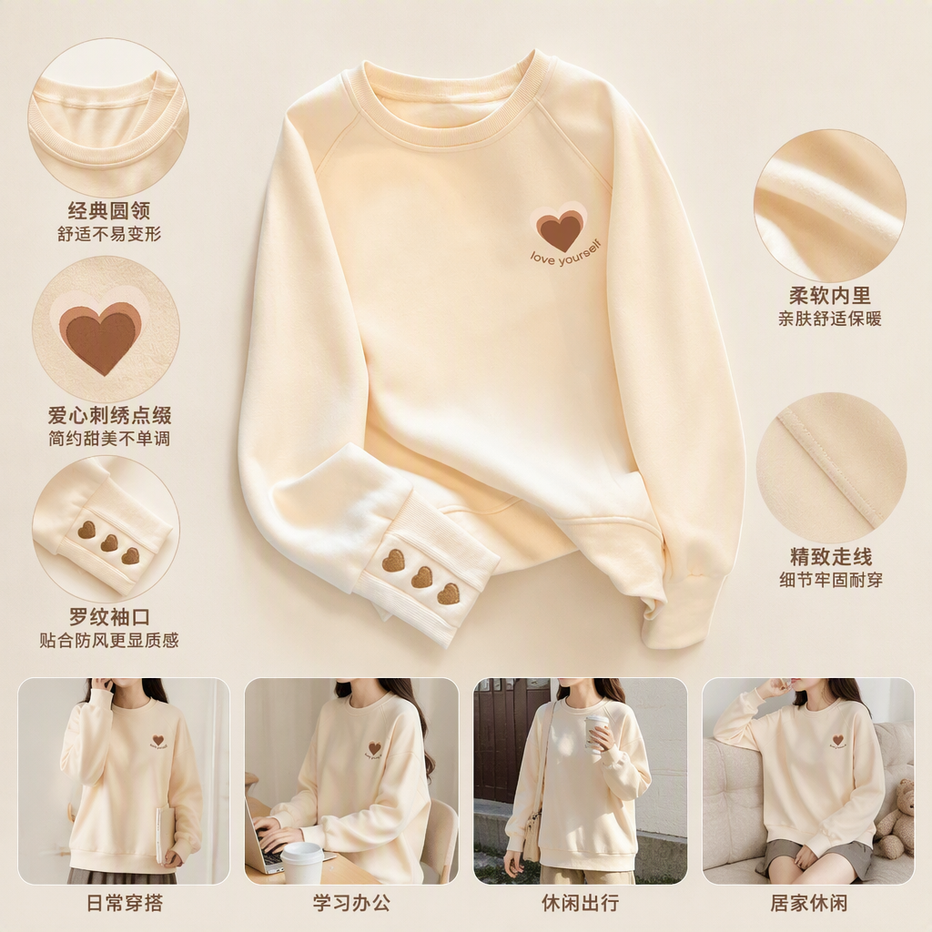 Fashionable and casual men's pullover hoodie, versatile for sporty and casual wear, a new autumn and winter men's trendy loose top details Picture