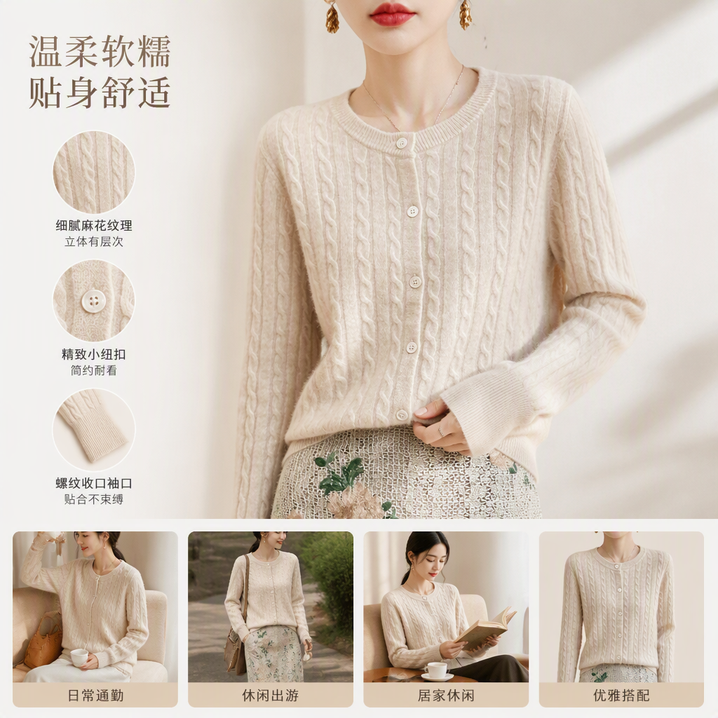 Children's spring and autumn knitted top, baby's cute cartoon warm children's clothing, children's knitted sweater, soft, comfortable and versatile style